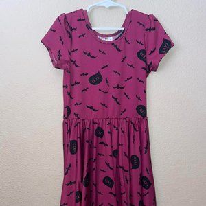 Dot Dot Smile Size 7 Twirly Dress Purple Bats Halloween